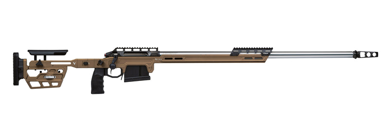 Victrix ORB LA long-action ELR rifle in Burnt Bronze, right side
