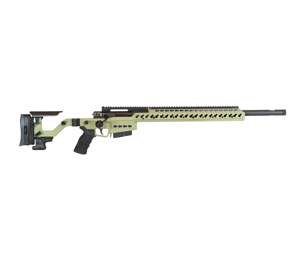 Accuracy International: AT-XC, 6.5 Creedmoor, Folding, 24", Sage Green