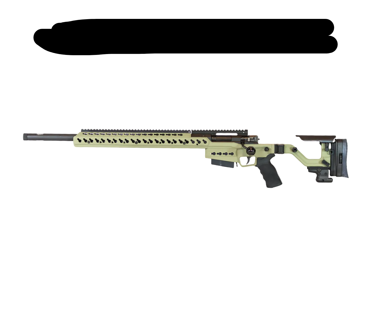 Accuracy International: AT-XC, 6 Creedmoor, Folding, 26", Sage Green, Left Hand