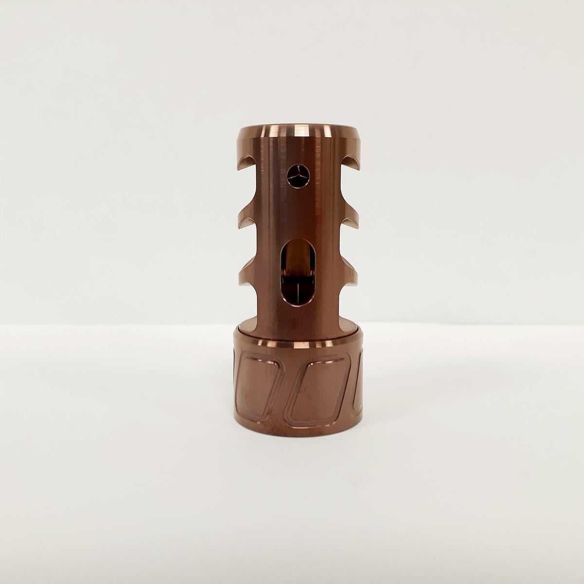Spearhead Machine Limited Edition 3 Port Muzzle Brake, Copper PVD (2)