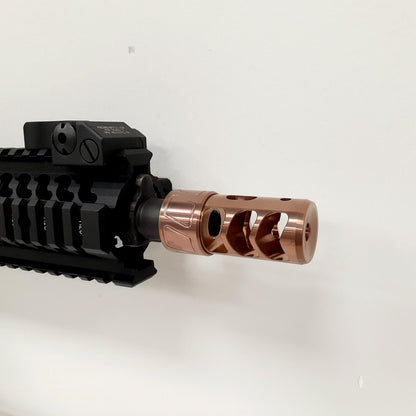Spearhead Machine Limited Edition 3 Port Muzzle Brake, Copper PVD (6)