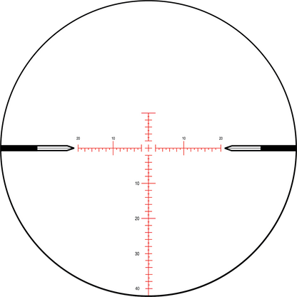 The Nightforce ATACR 4-16x42 F1 ZH .1mrad Illum PTL TReMor3 C575 from B&B Firearms is a black rifle scope featuring clear markings and ED glass for optimal clarity. The central adjustment knob, labeled "Nightforce ATACR," is prominently visible, along with additional precise adjustment knobs on the top and side. Its sleek design complements precision semi-automatic rifles perfectly.