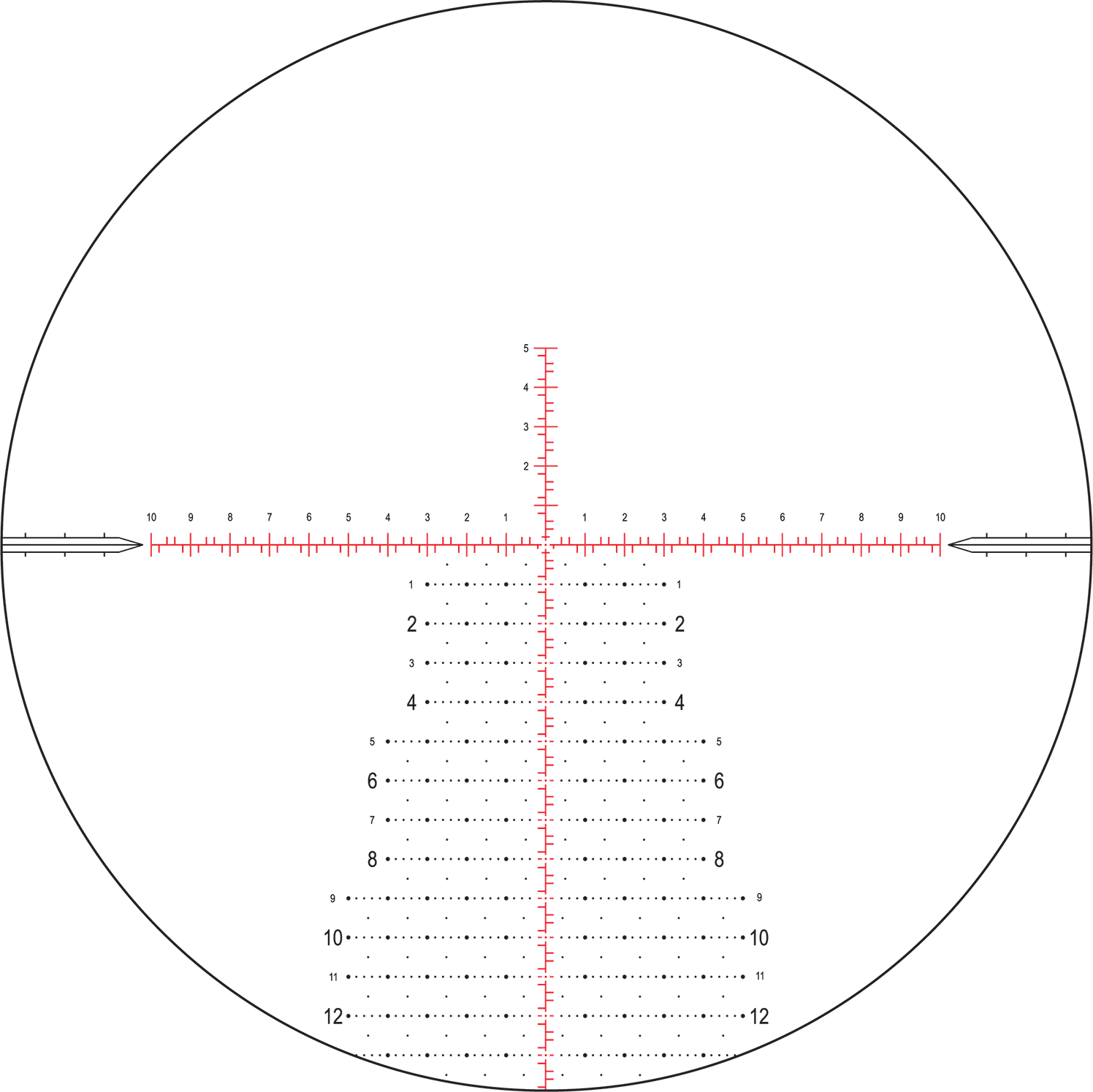 The Nightforce ATACR 4-16x42 F1 ZH .1mrad Illum PTL TReMor3 C575 from B&B Firearms is a black rifle scope featuring clear markings and ED glass for optimal clarity. The central adjustment knob, labeled "Nightforce ATACR," is prominently visible, along with additional precise adjustment knobs on the top and side. Its sleek design complements precision semi-automatic rifles perfectly.