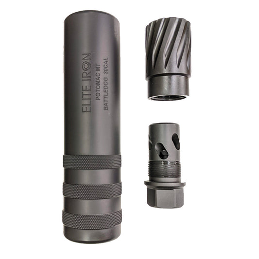 Elite Iron BATTLEDOG® Suppressor – Compact Tactical Suppression for .223/5.56, .308, and .300 Blackout